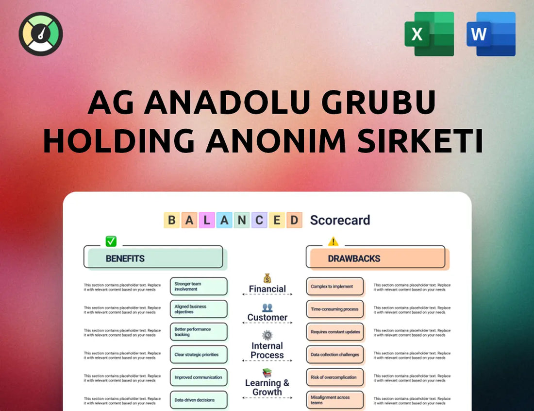 Ag Anadolu Grubu Holding Anonim Sirketi Balanced Scorecard