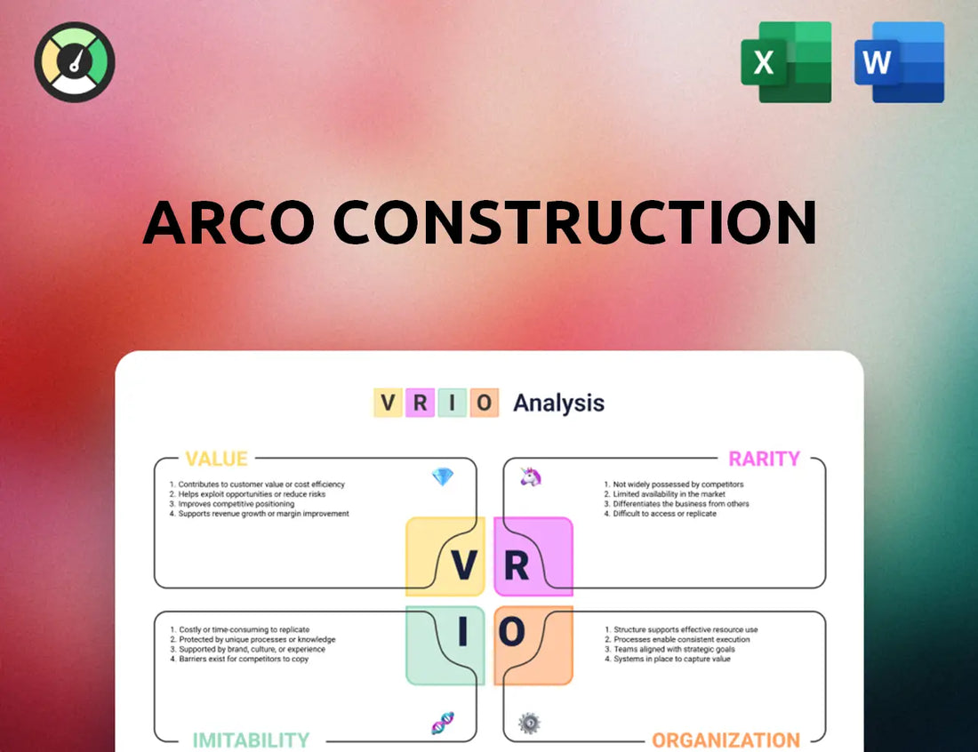 Arco Construction VRIO Analysis