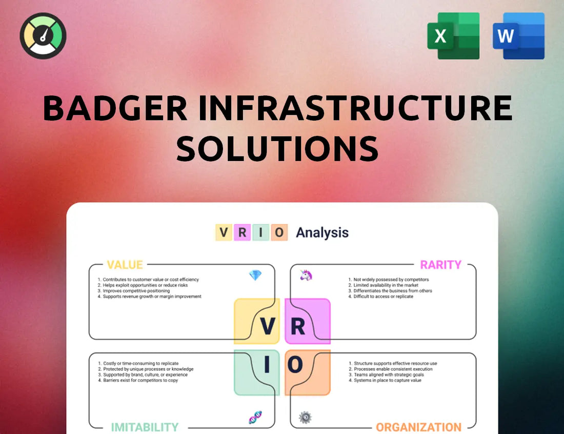 Badger Infrastructure Solutions VRIO Analysis