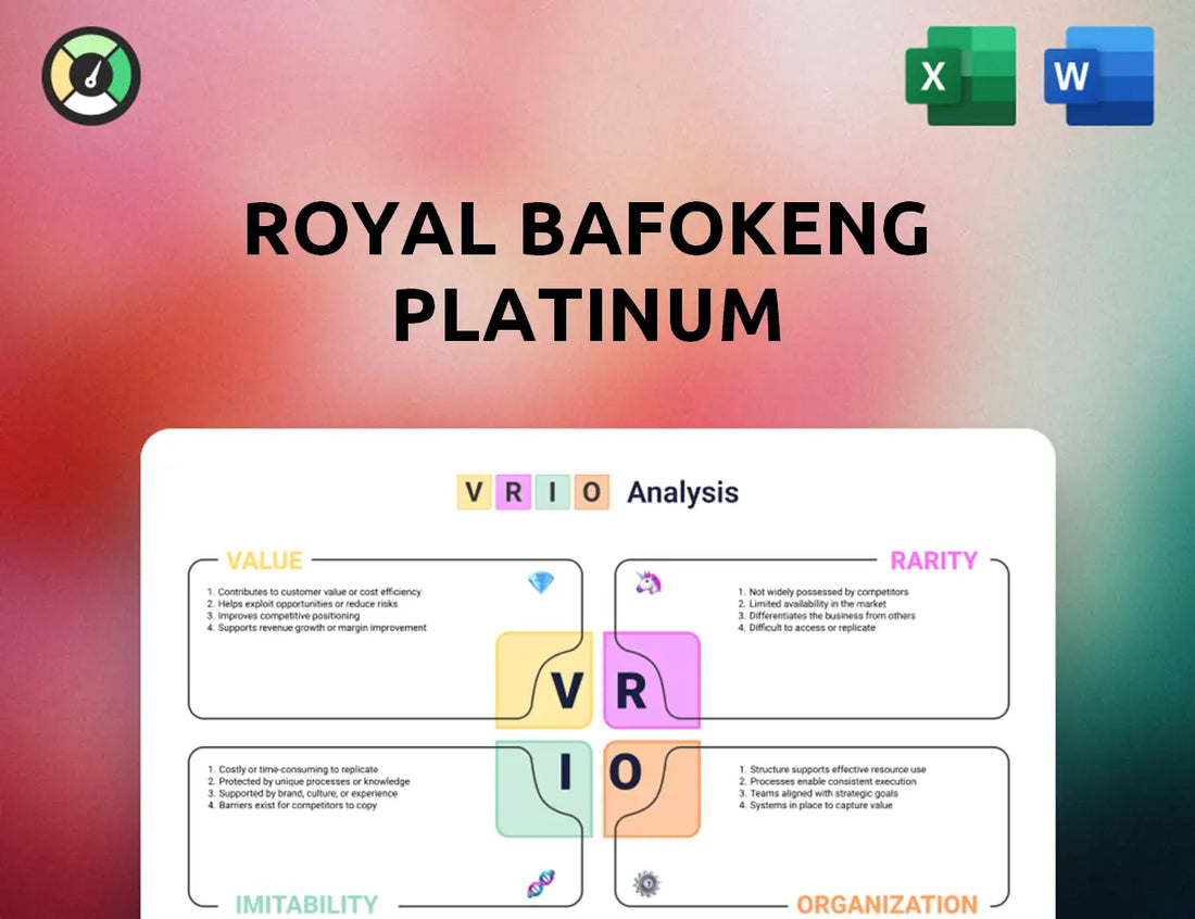 Royal Bafokeng Platinum VRIO Analysis