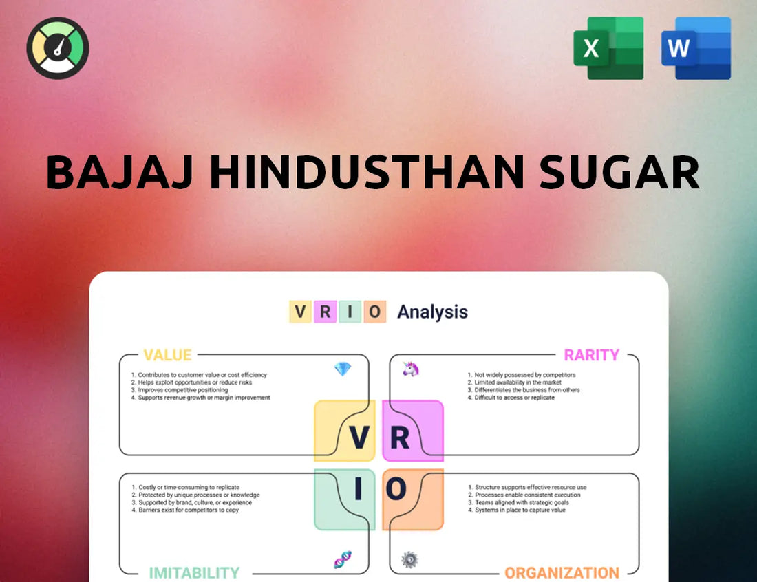 Bajaj Hindusthan Sugar VRIO Analysis
