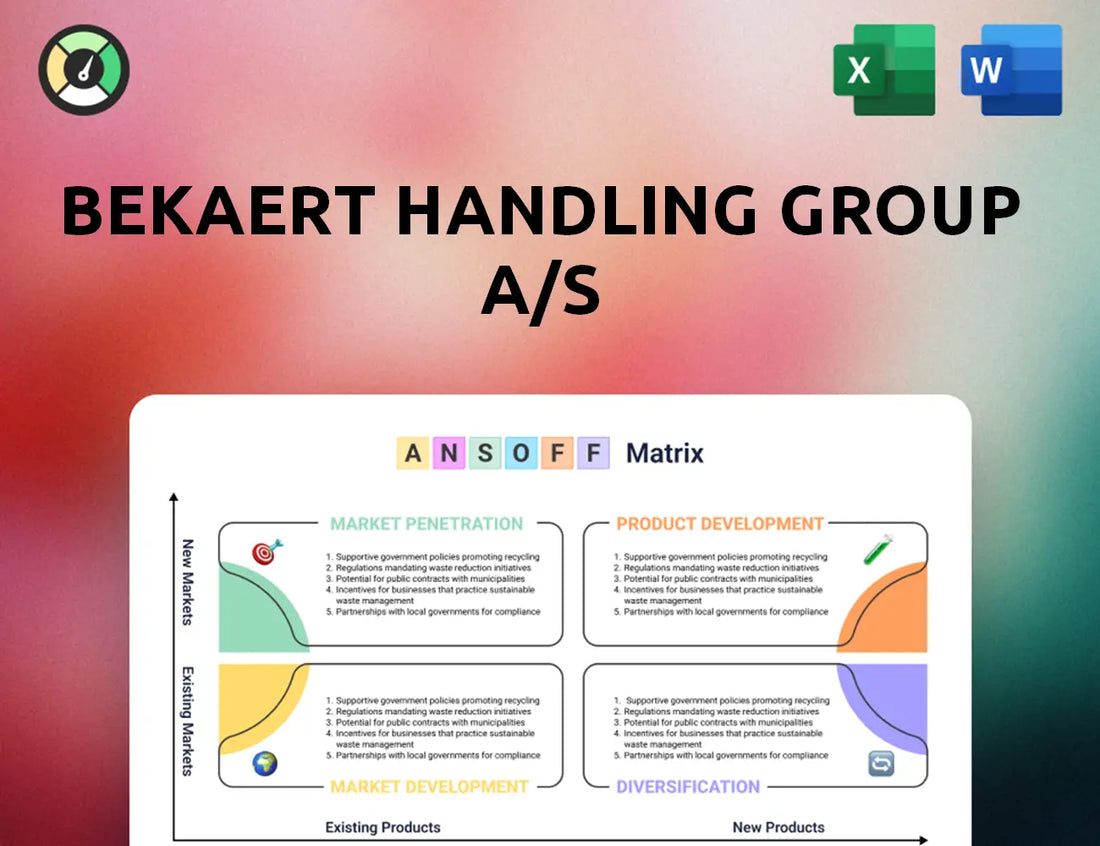 Bekaert Handling Group A/S Ansoff Matrix