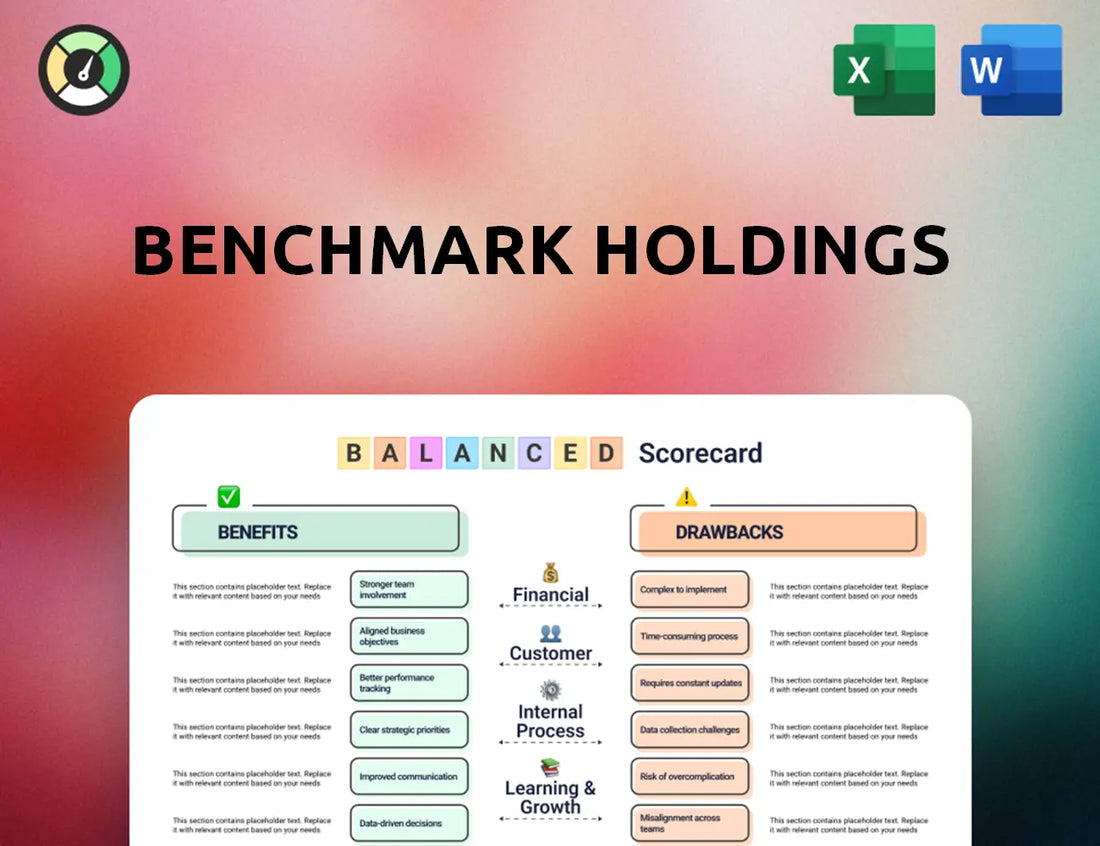 Benchmark Holdings Balanced Scorecard