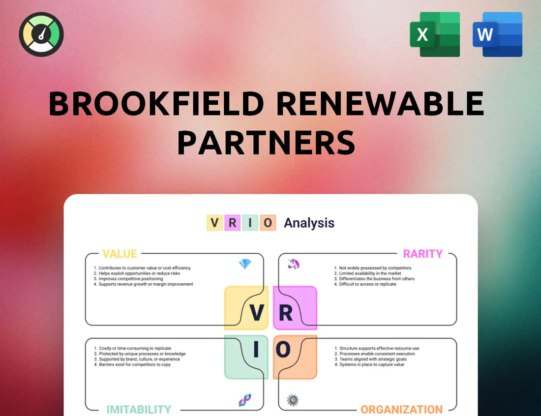 Brookfield Renewable Partners VRIO Analysis