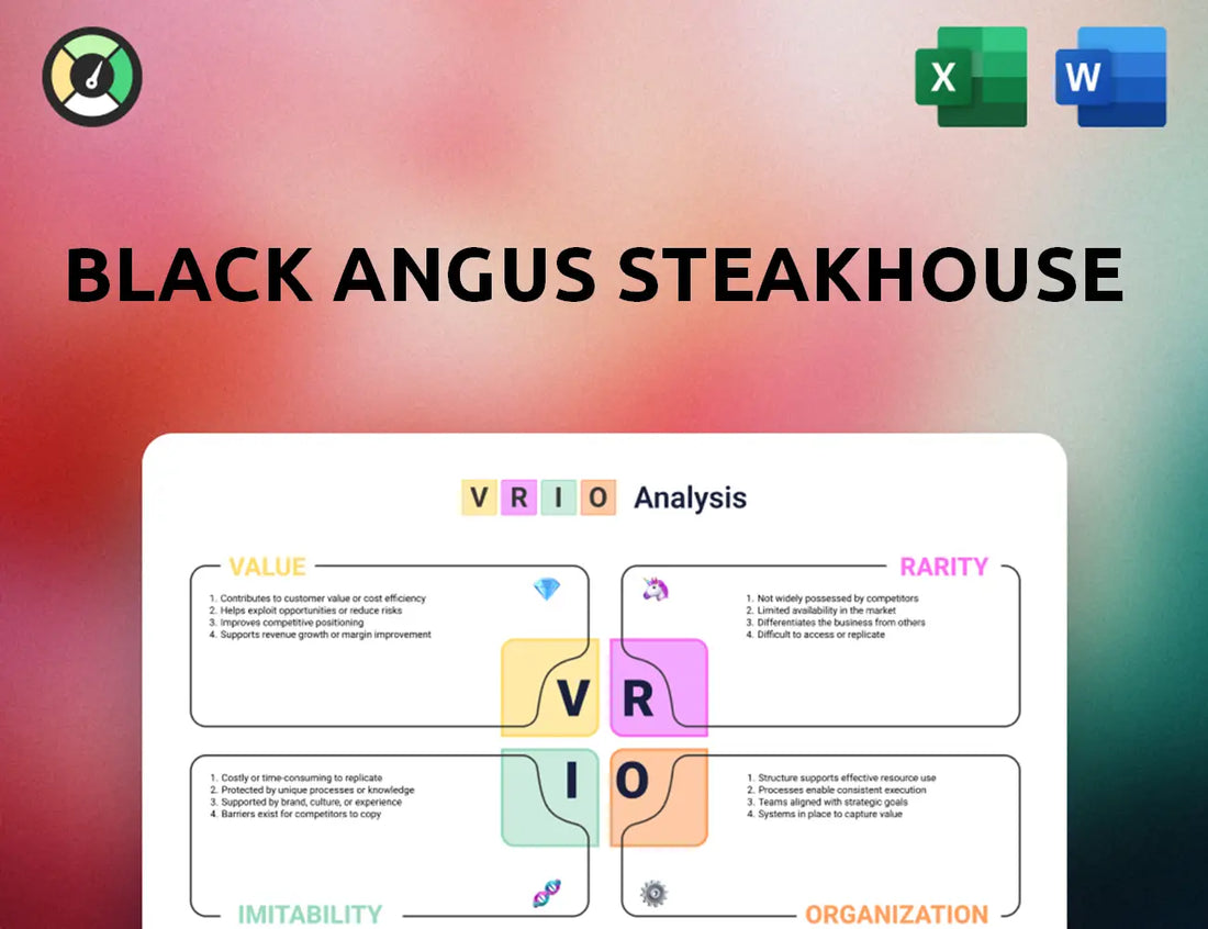 Black Angus Steakhouse VRIO Analysis