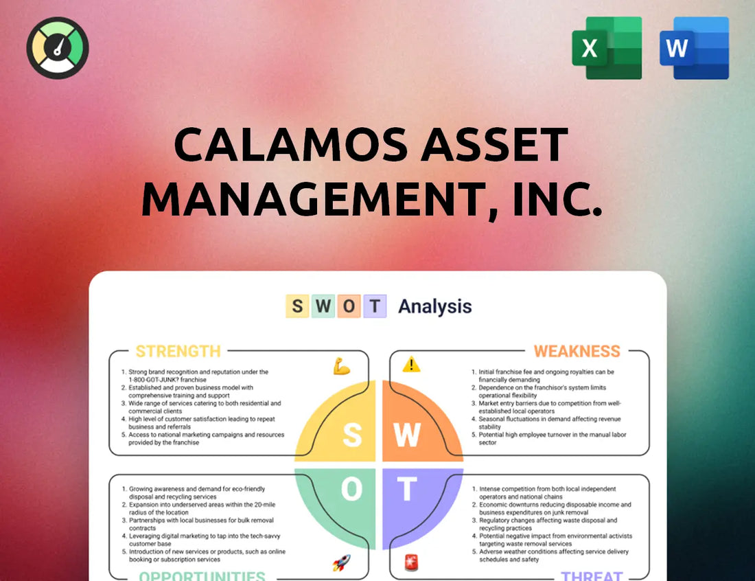 Calamos Asset Management, Inc. SWOT Analysis