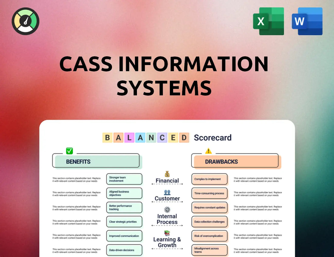Cass Information Systems Balanced Scorecard