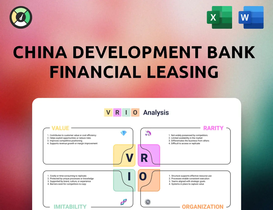 China Development Bank Financial Leasing VRIO Analysis