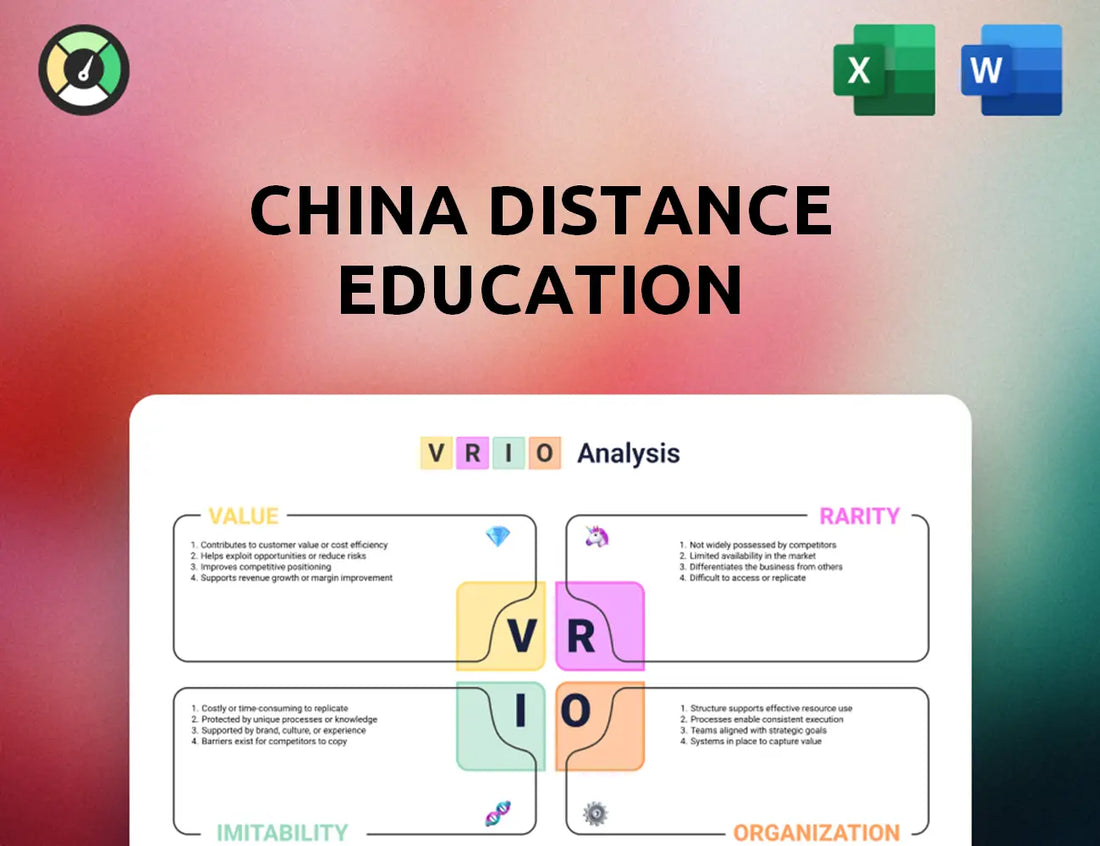 China Distance Education VRIO Analysis