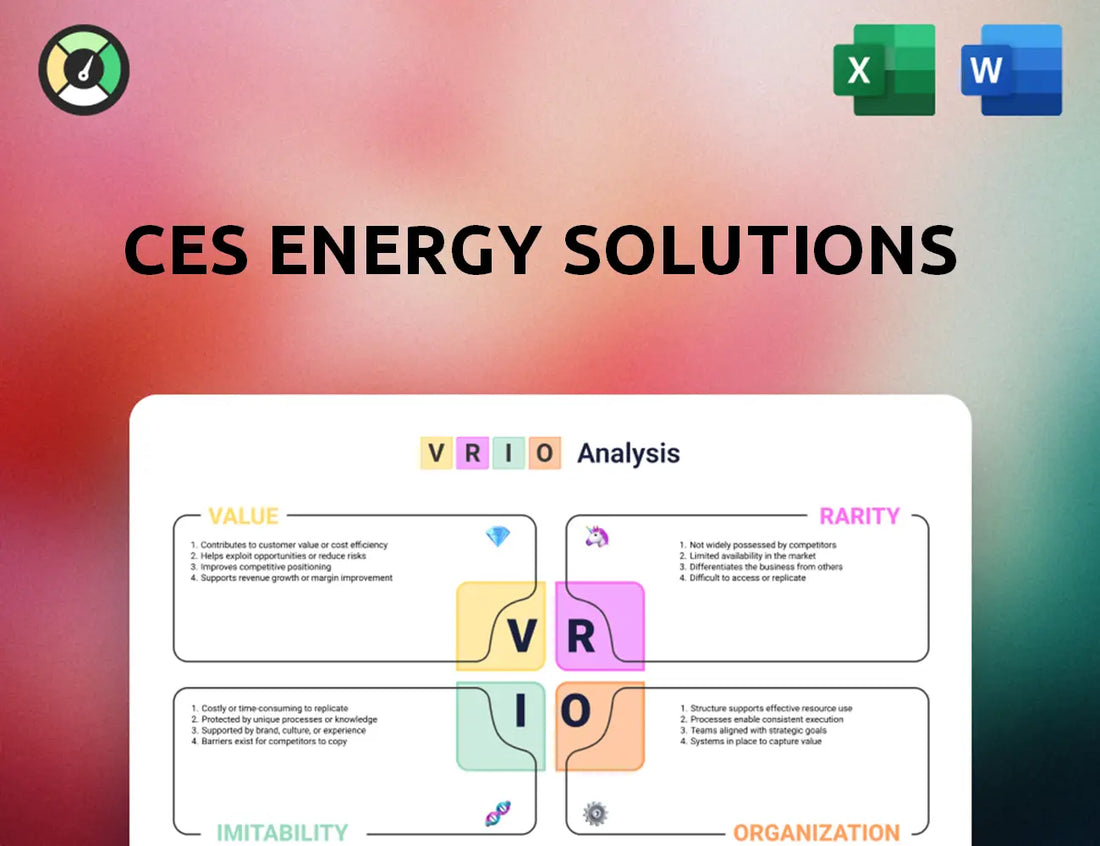 CES Energy Solutions VRIO Analysis