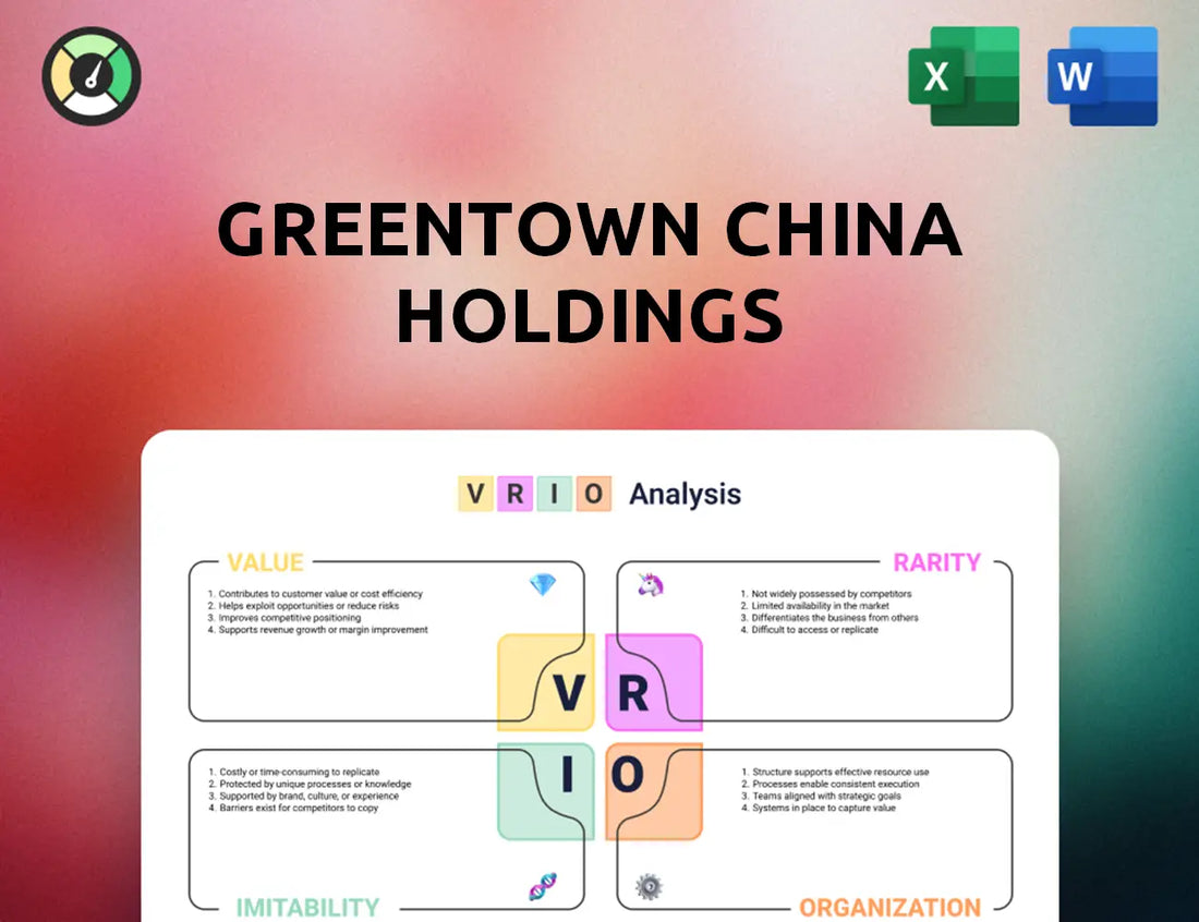 Greentown China Holdings VRIO Analysis