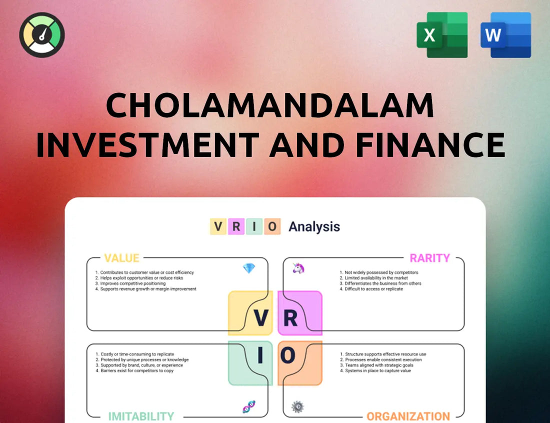 Cholamandalam Investment and Finance VRIO Analysis