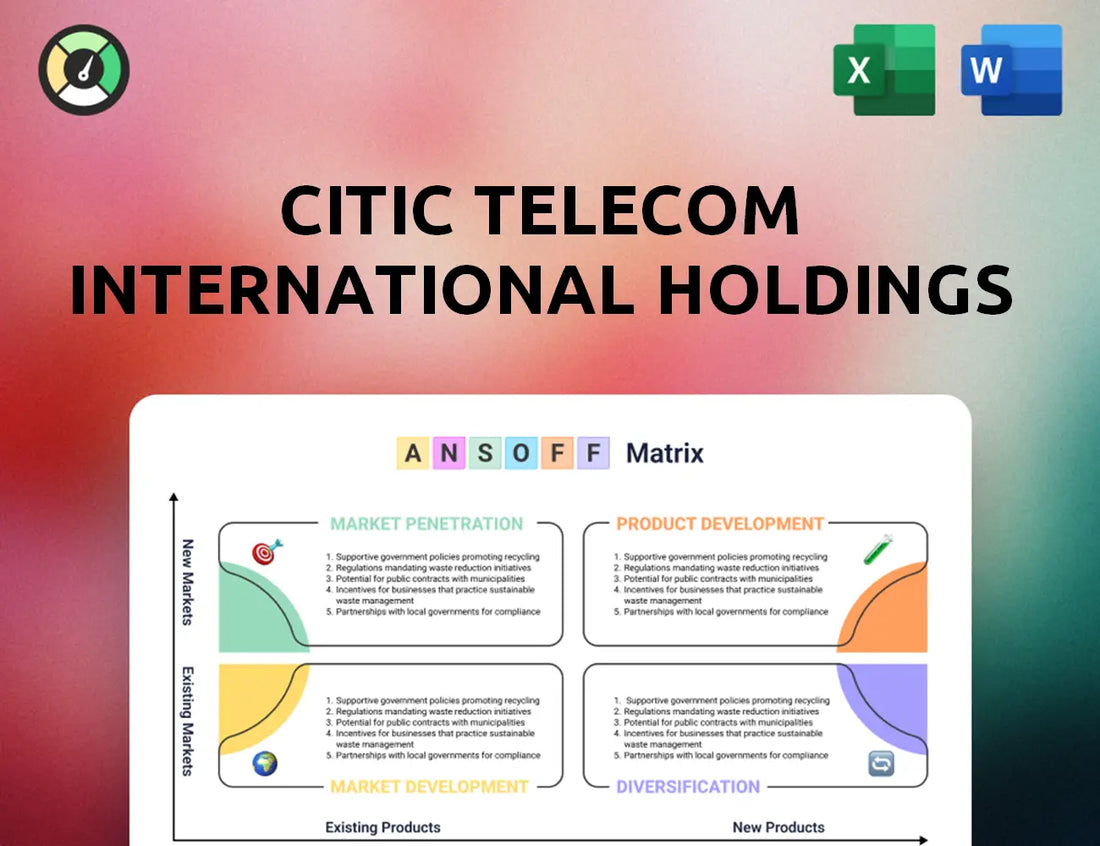 CITIC Telecom International Holdings Ansoff Matrix