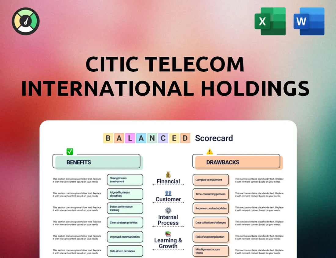 CITIC Telecom International Holdings Balanced Scorecard