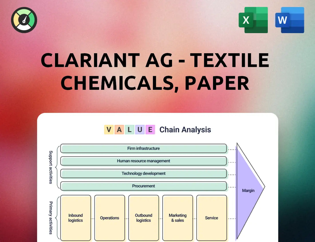 Clariant AG - Textile Chemicals, Paper Specialties, and Emulsions Businesses Value Chain Analysis