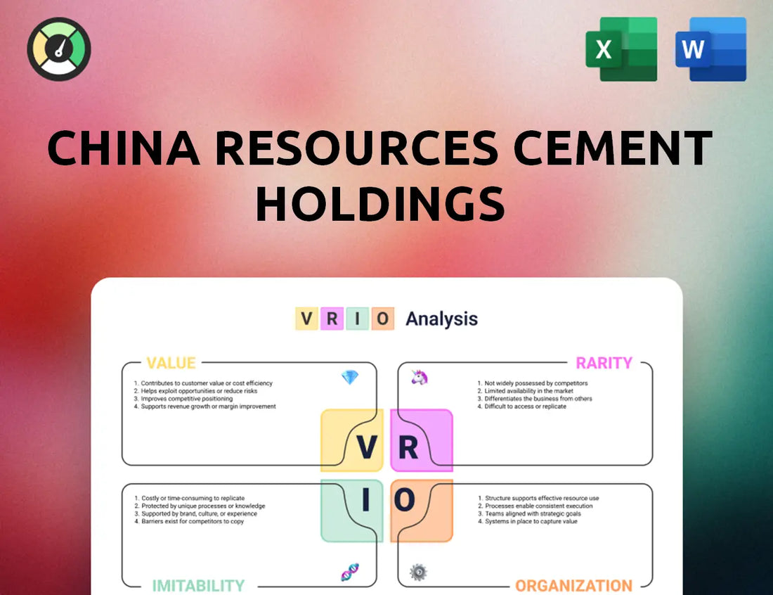 China Resources Cement Holdings VRIO Analysis