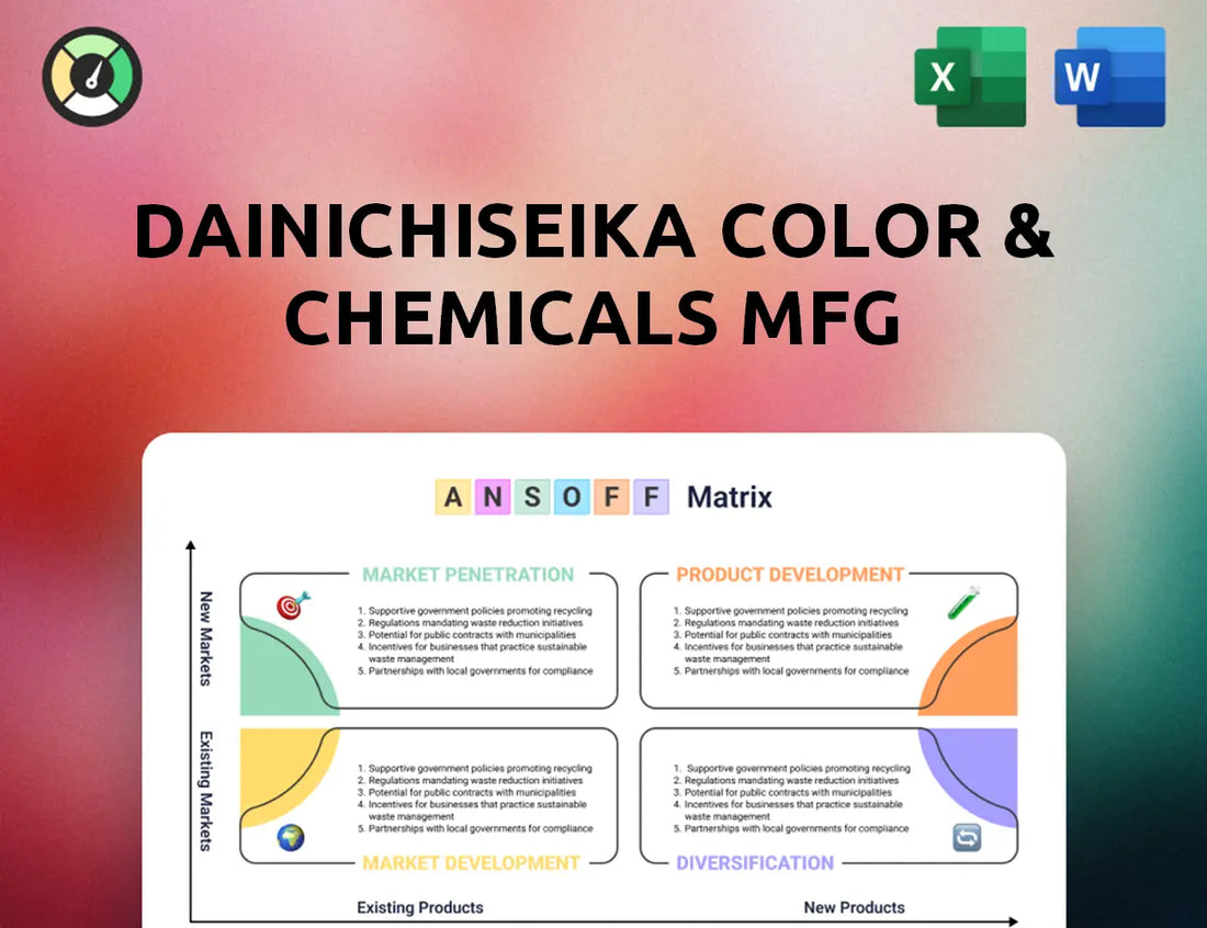 Dainichiseika Color & Chemicals Mfg Ansoff Matrix