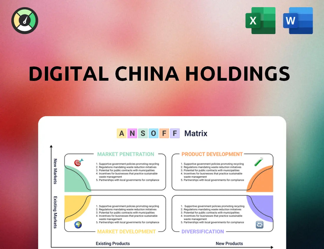 Digital China Holdings Ansoff Matrix
