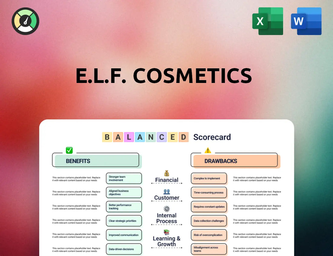 e.l.f. Cosmetics Balanced Scorecard