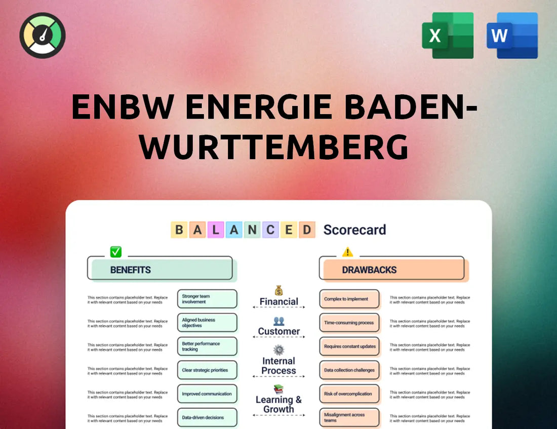EnBW Energie Baden-Wurttemberg Balanced Scorecard