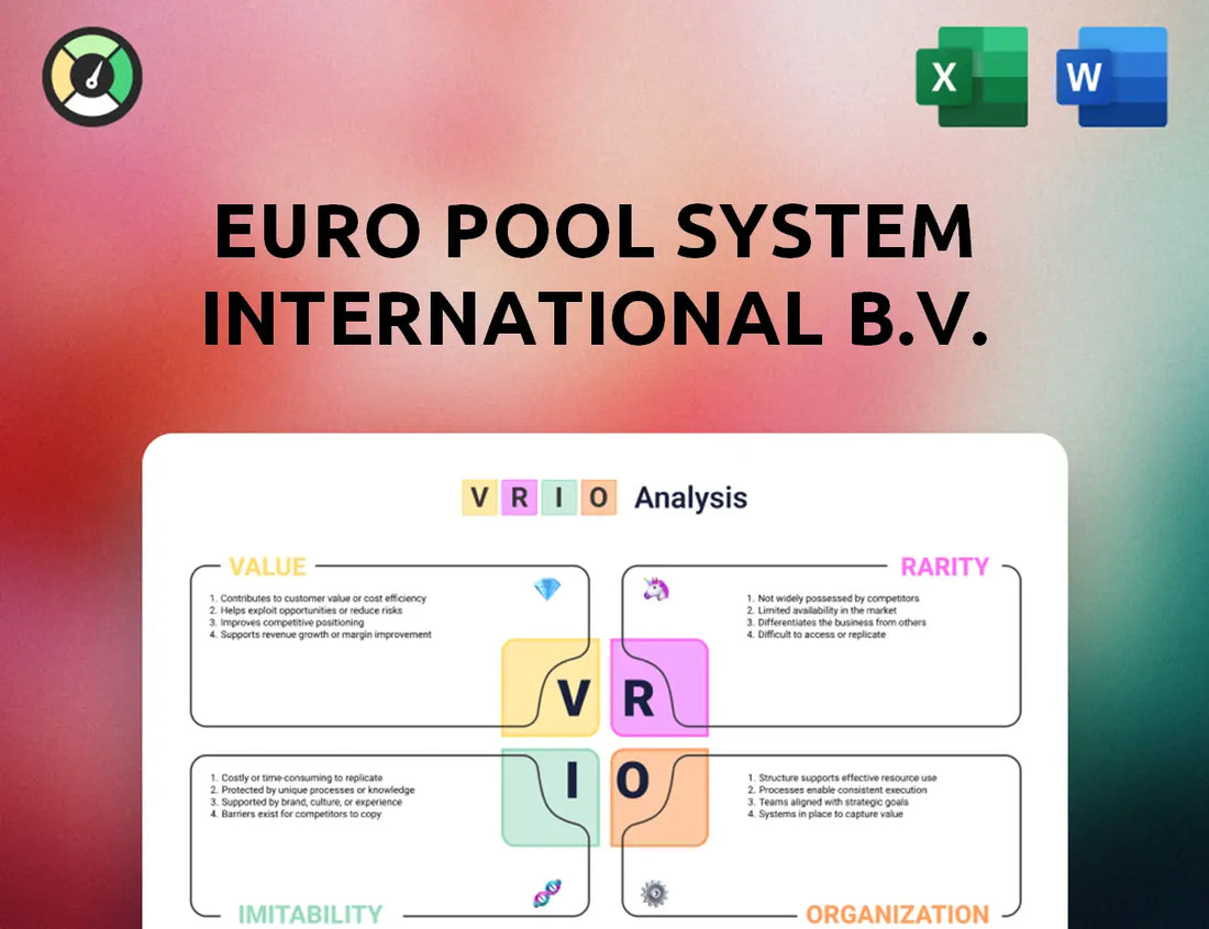Euro Pool System International B.V. VRIO Analysis