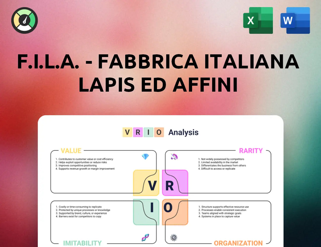 F.I.L.A. - Fabbrica Italiana Lapis ed Affini VRIO Analysis