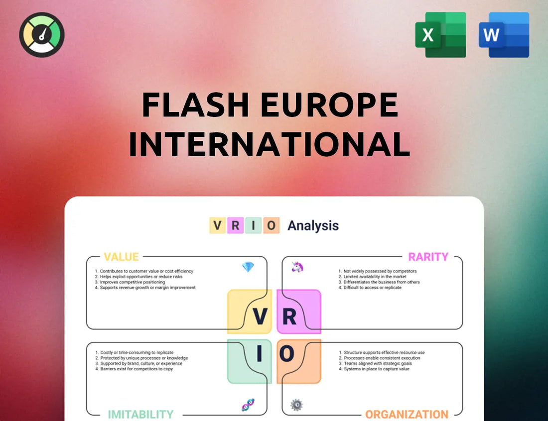 Flash Europe International VRIO Analysis