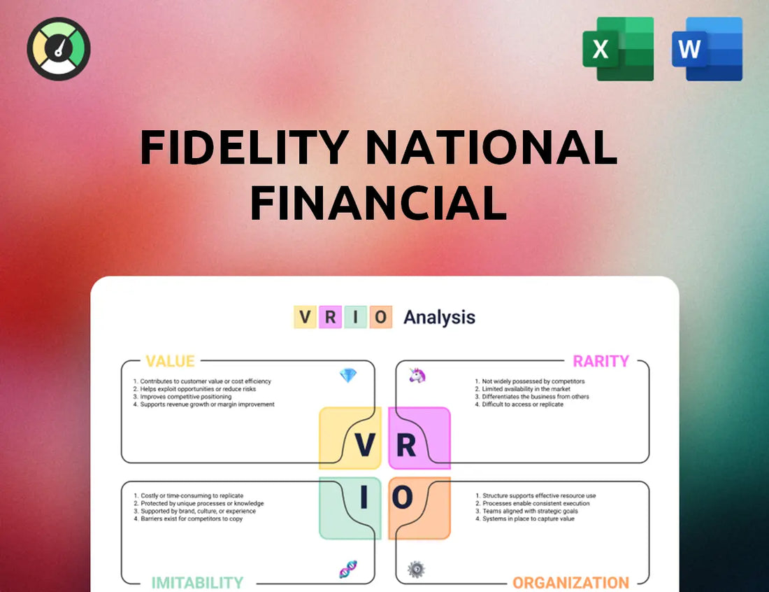 Fidelity National Financial VRIO Analysis