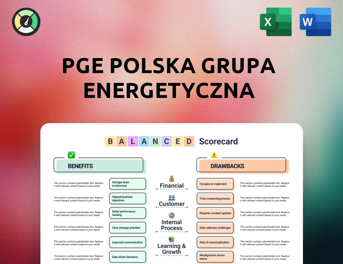 PGE Polska Grupa Energetyczna Balanced Scorecard