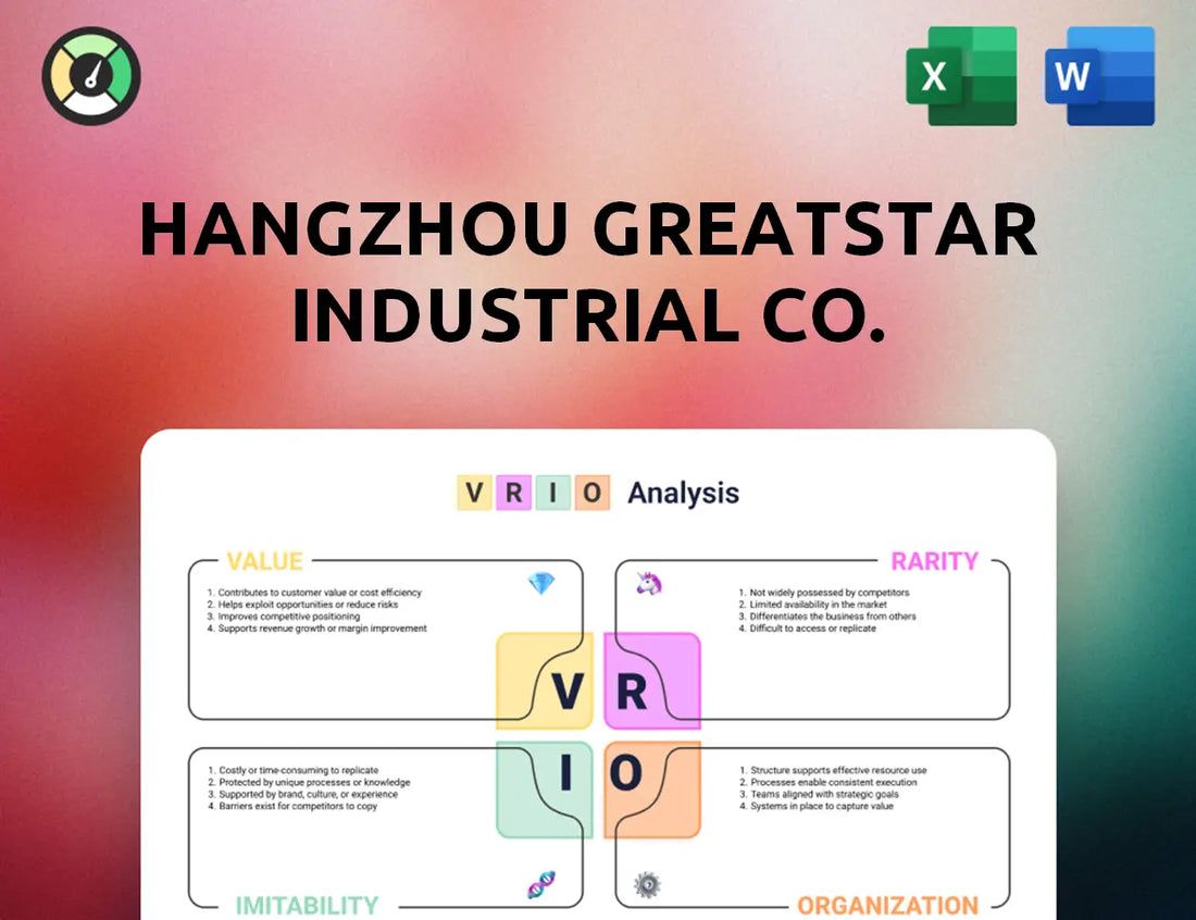 Hangzhou GreatStar Industrial Co. VRIO Analysis