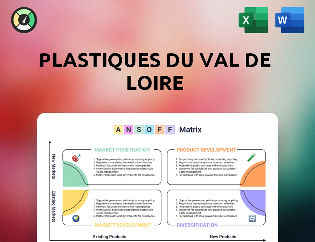 Plastiques du Val de Loire Ansoff Matrix