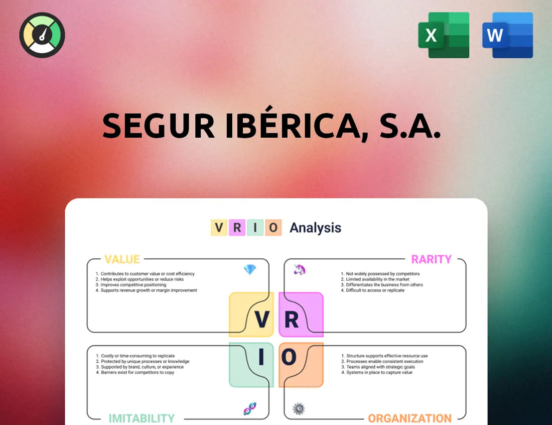 Segur Ibérica, S.A. VRIO Analysis