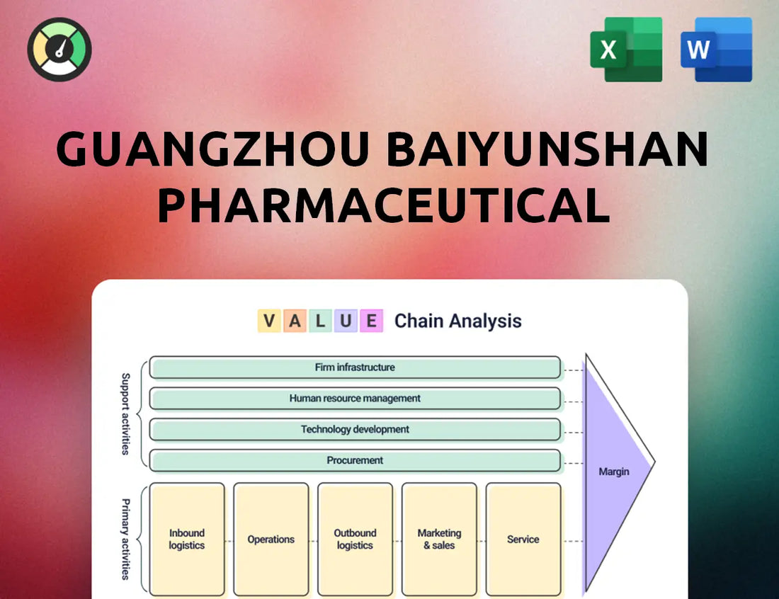 Guangzhou Baiyunshan Pharmaceutical Holdings Value Chain Analysis
