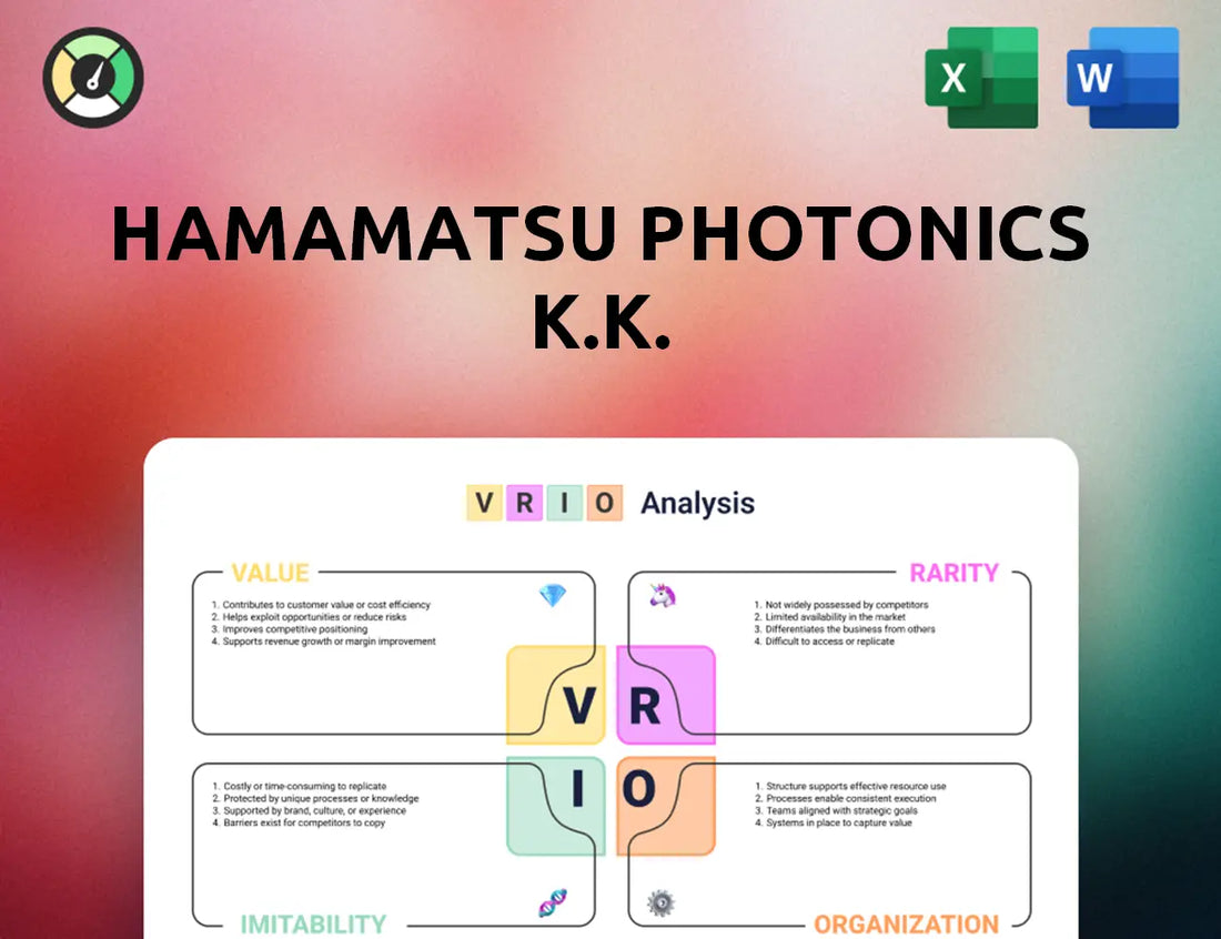 Hamamatsu Photonics K.K. VRIO Analysis