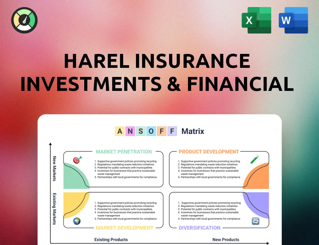 Harel Insurance Investments & Financial Services Ansoff Matrix