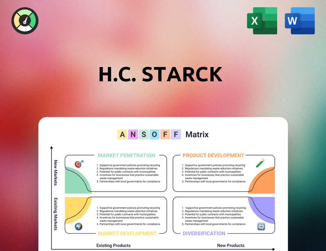 H.C. Starck Ansoff Matrix