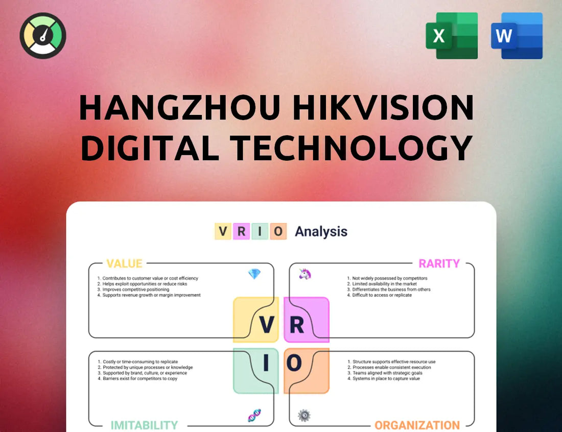 Hangzhou Hikvision Digital Technology VRIO Analysis