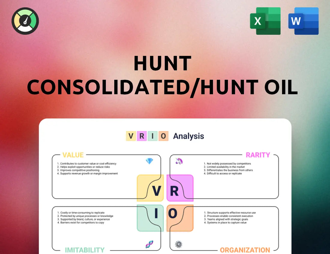 Hunt Consolidated/Hunt Oil VRIO Analysis