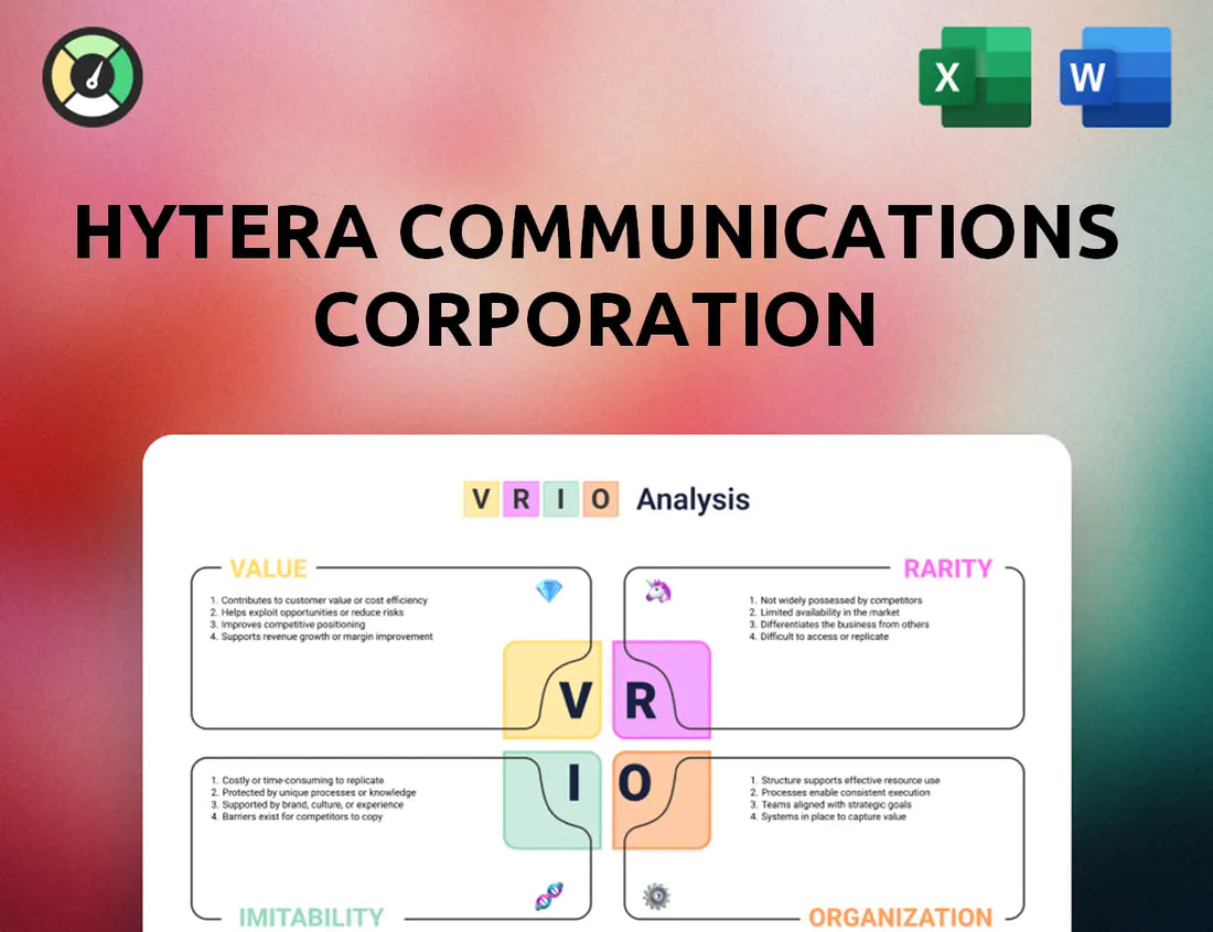 Hytera Communications Corporation VRIO Analysis