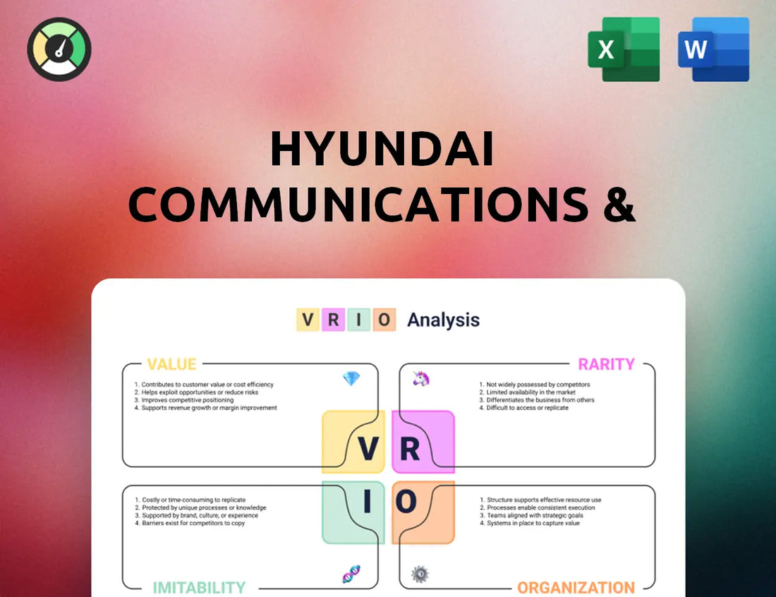 Hyundai Communications & Network VRIO Analysis