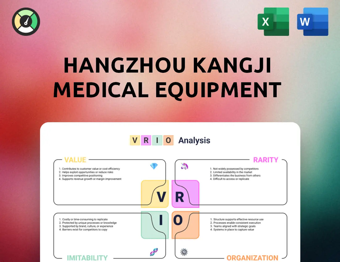 Hangzhou Kangji Medical Equipment VRIO Analysis