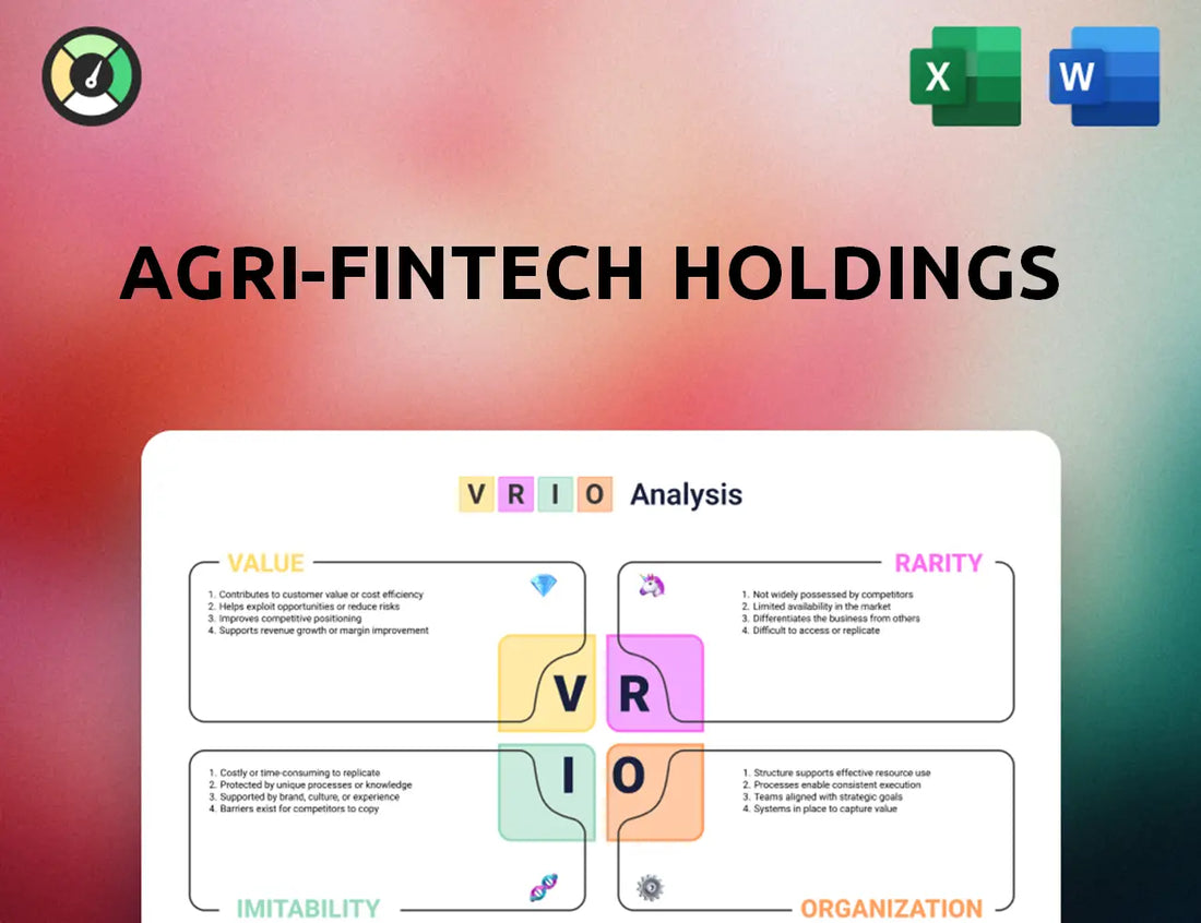 Agri-Fintech Holdings VRIO Analysis