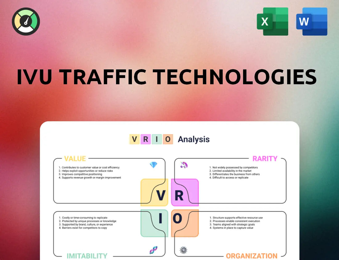 IVU Traffic Technologies VRIO Analysis
