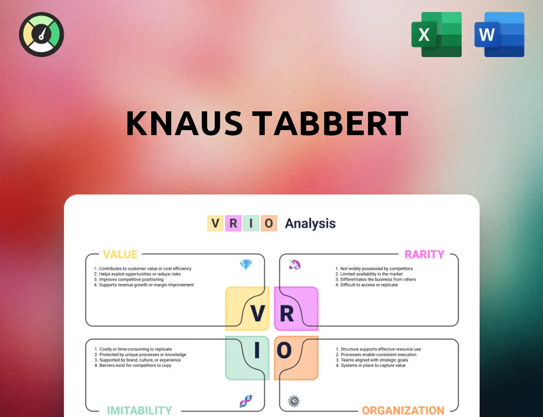 Knaus Tabbert VRIO Analysis