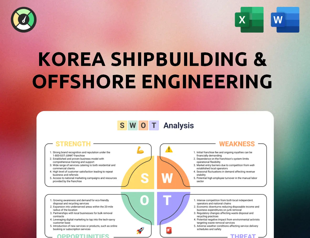 Korea Shipbuilding & Offshore Engineering SWOT Analysis