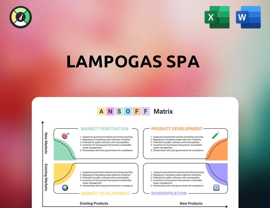 Lampogas SpA Ansoff Matrix