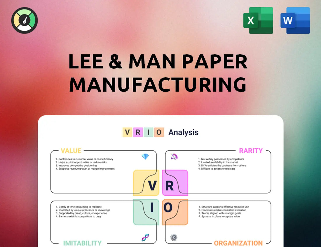Lee & Man Paper Manufacturing VRIO Analysis