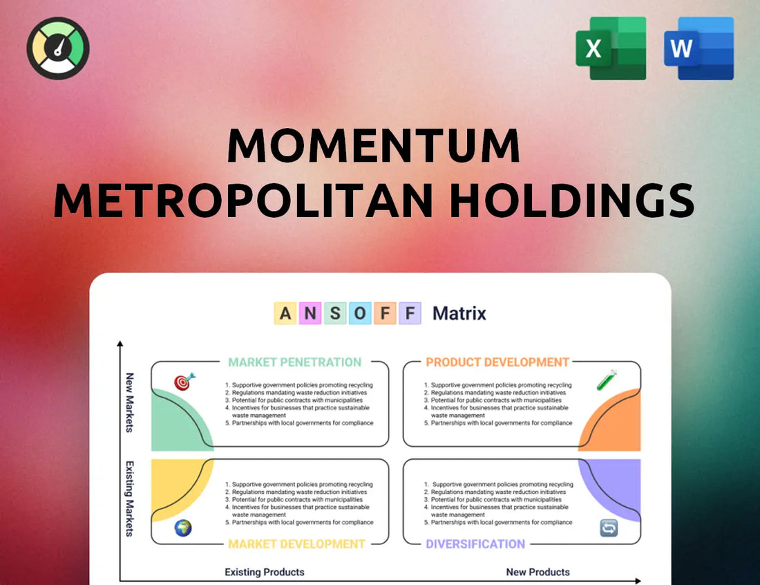 Momentum Metropolitan Holdings Ansoff Matrix