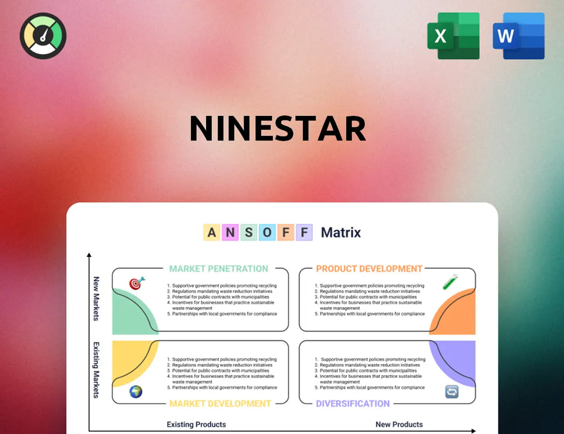 Ninestar Ansoff Matrix