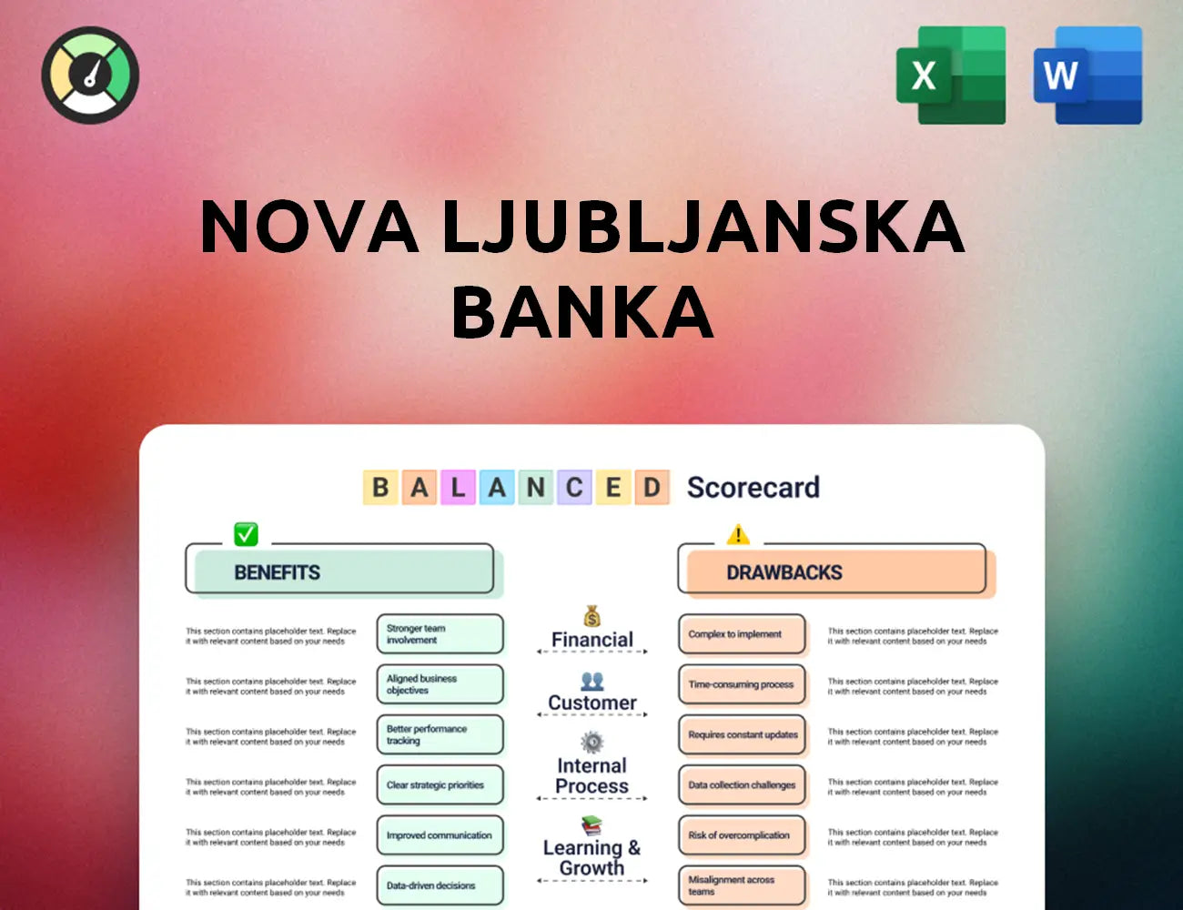 Nova Ljubljanska Banka Balanced Scorecard